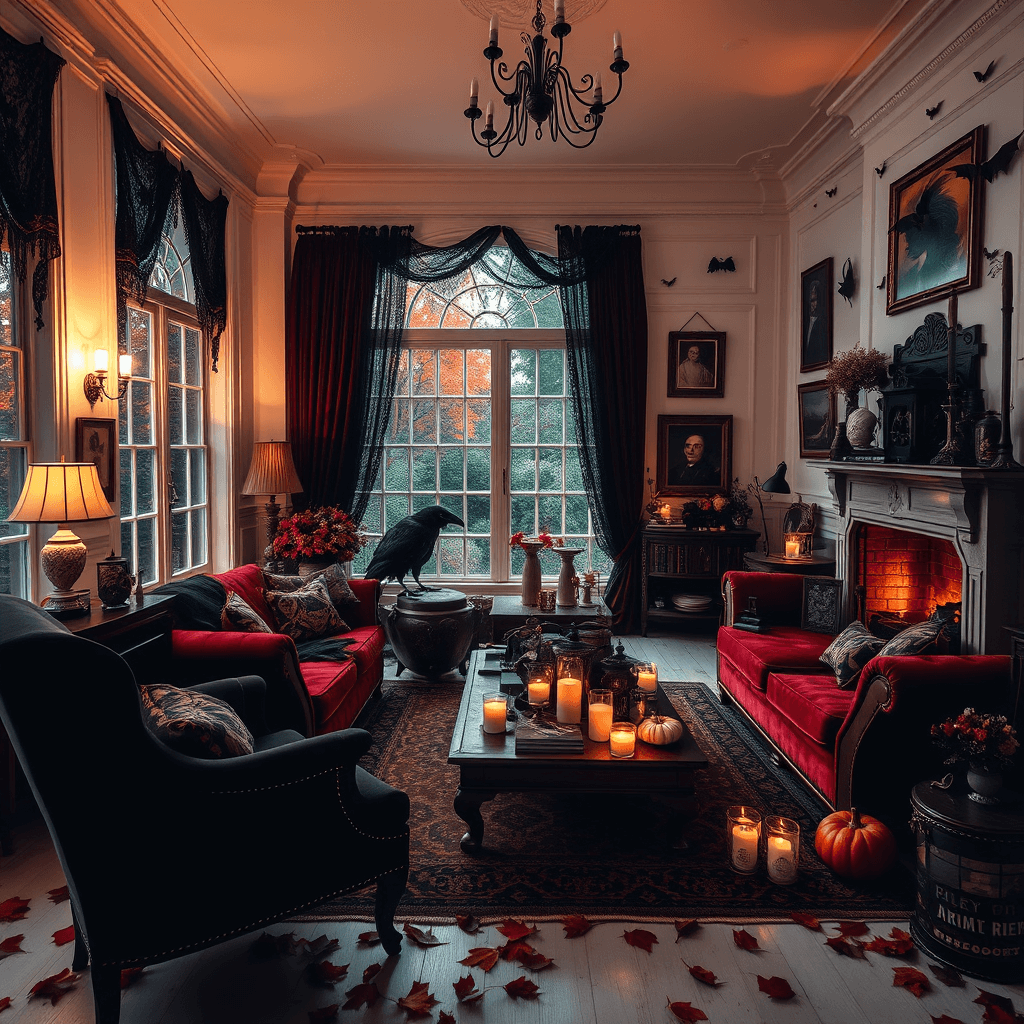 Halloween Gothic Living room